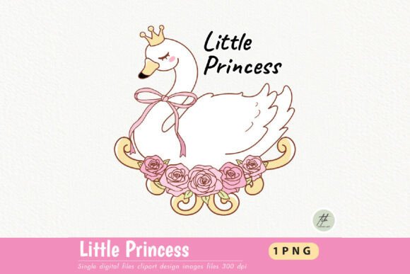 Download Little Princess Swan Clipart - Premium Bundle