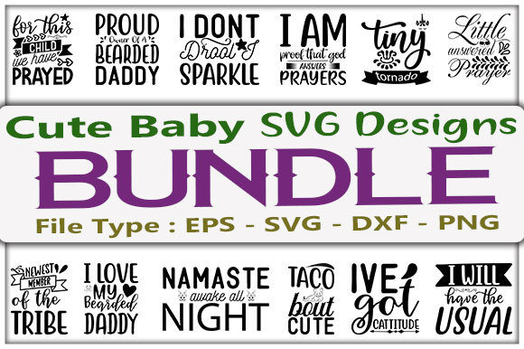 Download Cute Baby Design Bundle - Baby Collection